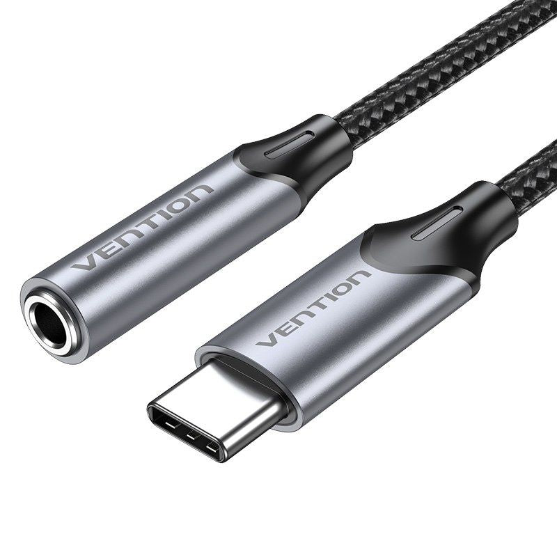 Vention USB-C to 3.5mm Headphone Jack Audio Adapter with Aluminum Alloy DAC 0.1m Kable i adaptery/Adaptery, przejściówki Your Sports Performance