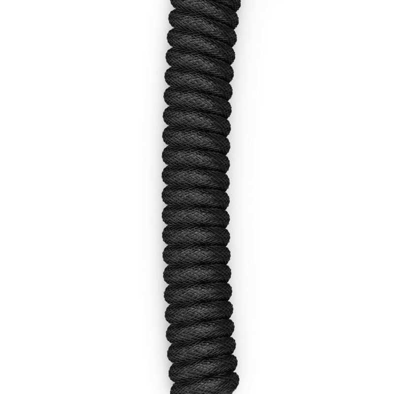 Glorious GMMK Coiled Cable Phantom Black, Spiralkabel, USB-C/USB-A, black Kable i adaptery/Kable USB Your Sports Performance