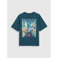 Boy's oversize printed T-shirt 4F 4FJRAW25TTSHM3061-46S *Kategoria tymczasowa Your Sports Performance