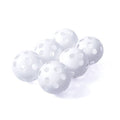 Floorball balls Vinex VPPB-S70S6 W HS-TNK-000009125 set of 6 pcs. Accessories/Balls/Floorball Your Sports Performance