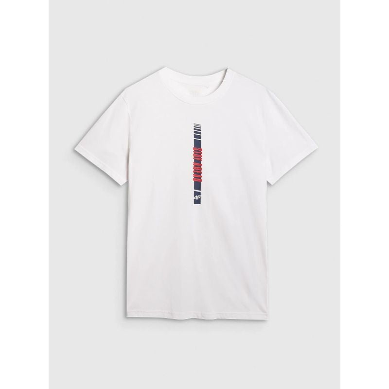 Men's regular printed T-shirt 4F 4FRAW25TTSHM3225-10S *Kategoria tymczasowa Your Sports Performance
