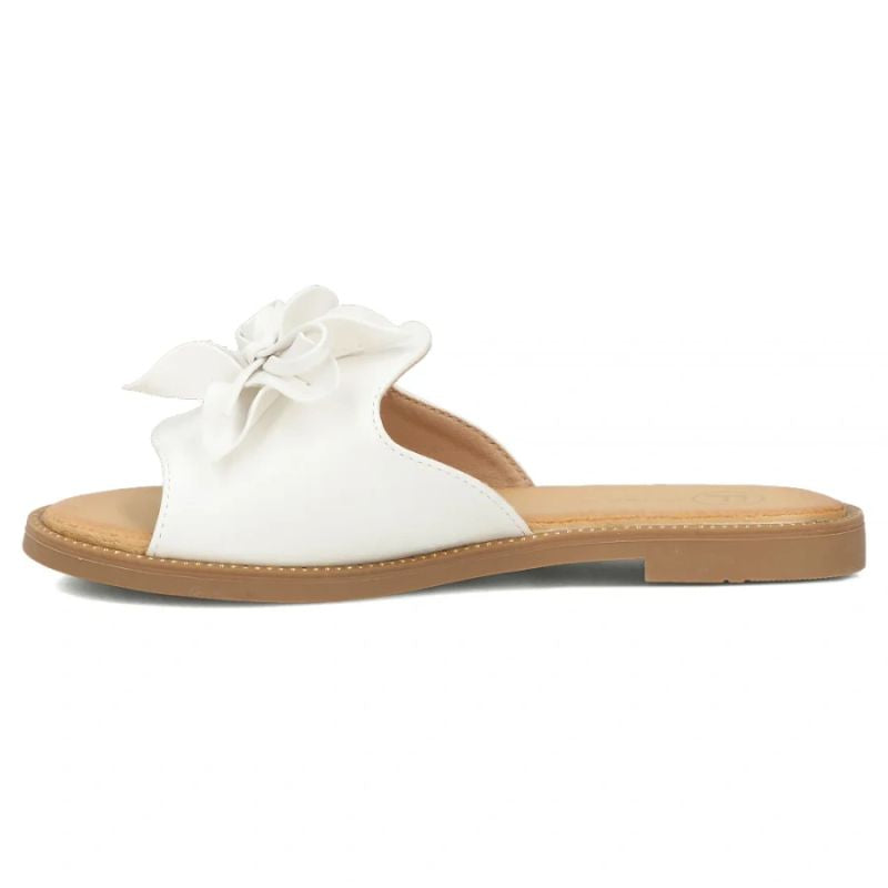 Women's white flower flip-flops Filippo DK7898 Filippo