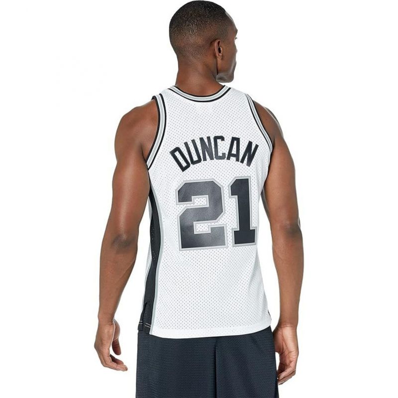Mitchell & Ness Men's San Antonio Spurs NBA Swingman Jersey Duncan SMJYCP19247-SASWHIT98TDU In preparation Your Sports Performance