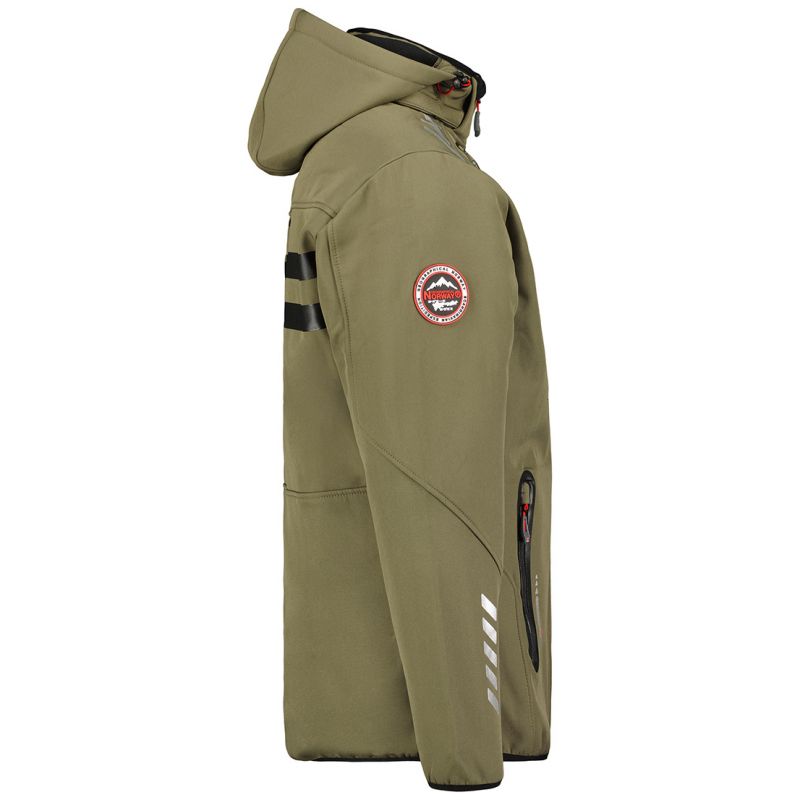 Geographical Norway Royaute DB 068 M WY1997H/GN-Kaki / Black Softshell Jacket Clothing/Outdoor/Geographical Norway Your Sports Performance