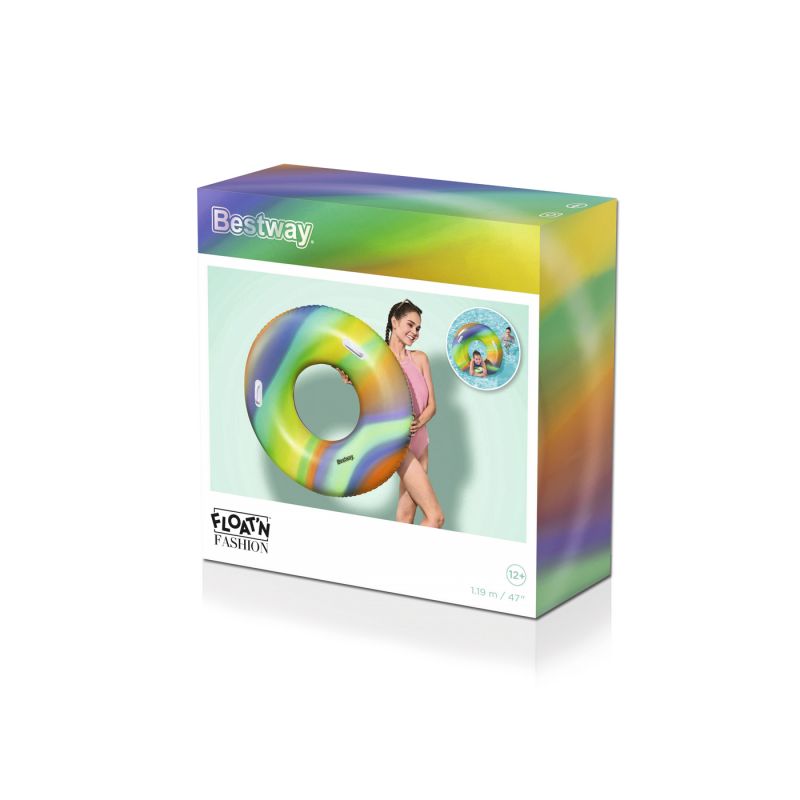 Inflatable ring Bestway 36352 Rainbow Swim Tube 92800497011 Accessories/Swimming accessories/Motylki, Pływaczki, Kółka, Piłki, Pontony Your Sports Performance