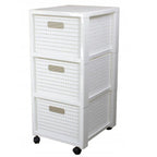 ROTHO Large bookcase with 3 drawers COUNTRY white Dla zwierząt/Miski, pojemniki i poidełka (uniwersalne) Your Sports Performance