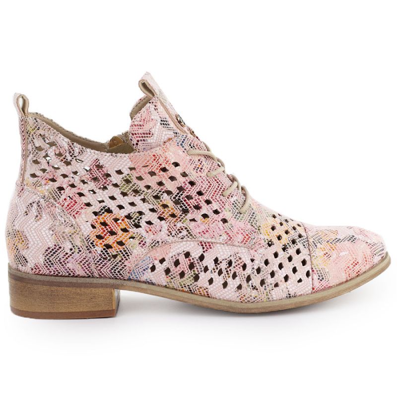 Women's ankle boots with openwork flowers, multicolor Potocki SZ12091 To be categorized Your Sports Performance
