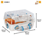 FERPLAST Combi 1 - hamster cage Dla małych zwierząt/Klatki Your Sports Performance