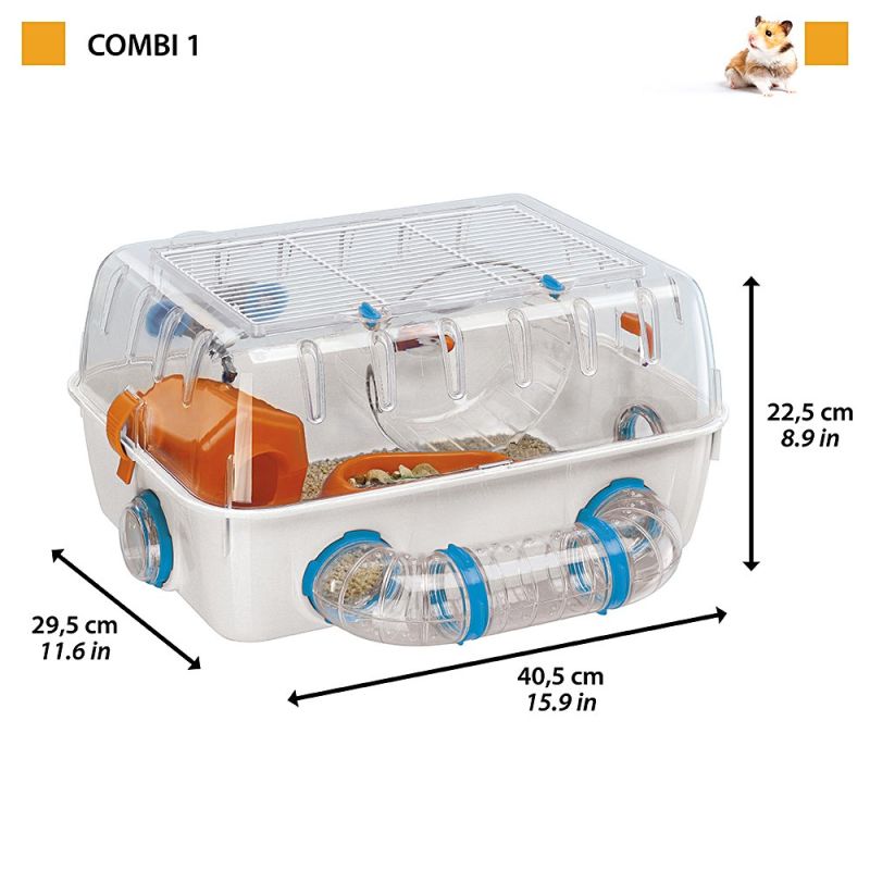 FERPLAST Combi 1 - hamster cage Dla małych zwierząt/Klatki Your Sports Performance