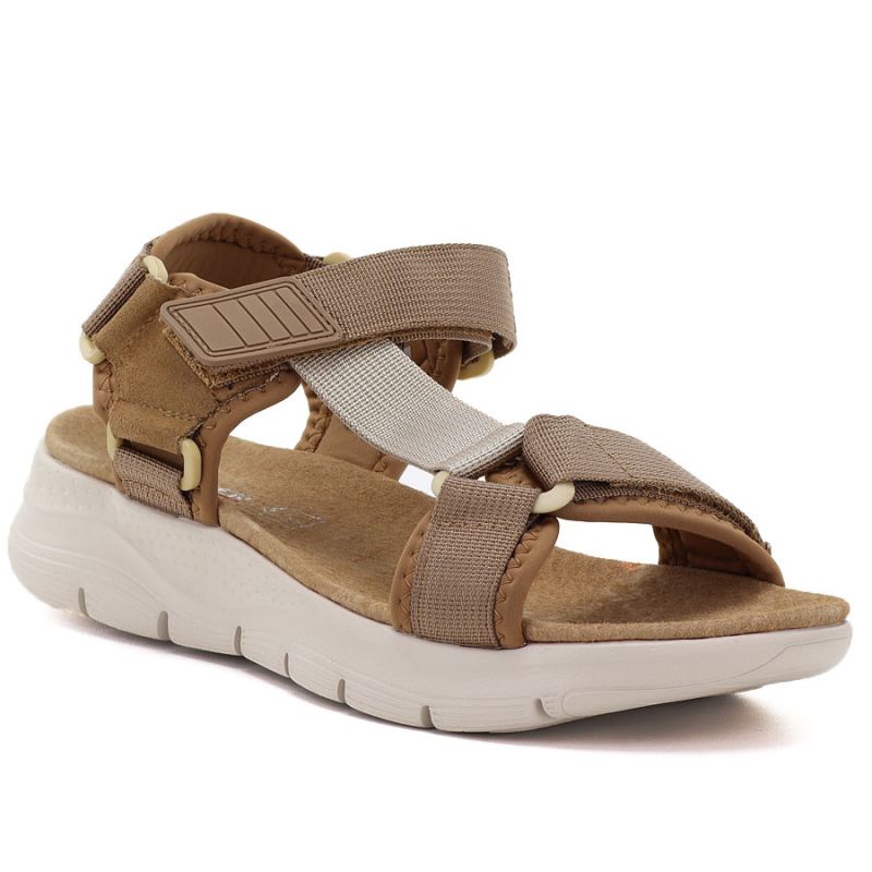 Women's platform sports sandals camel Artiker 58C1231 Artiker