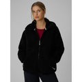 Women's loose sherpa fleece with stand-up collar 4F 4FWAW26TFLEF463-20S