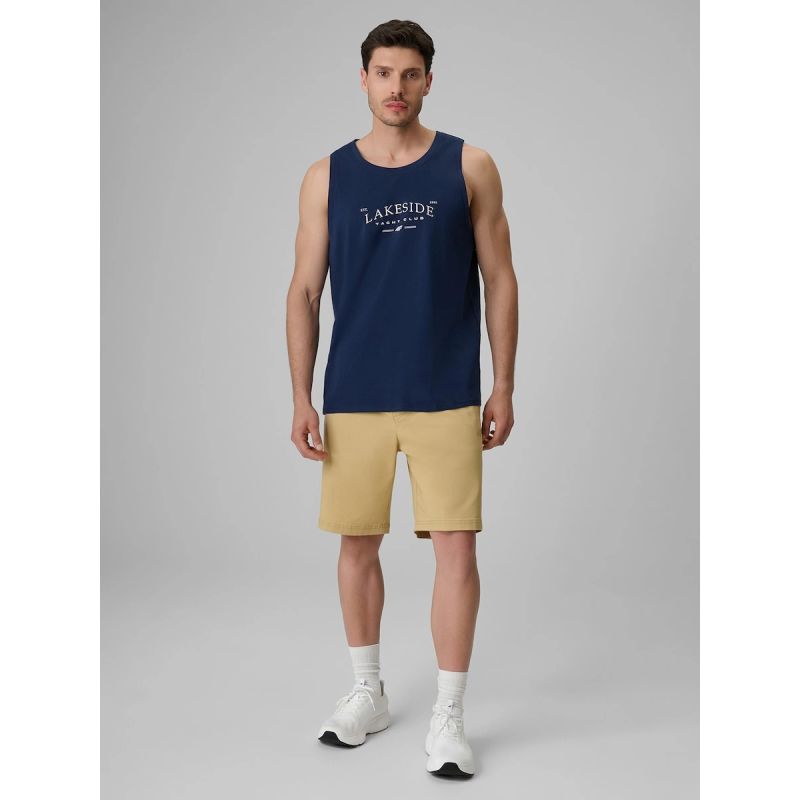 Men's regular sleeveless T-shirt with print 4F 4FRSS26TSLEM331-31S 4f