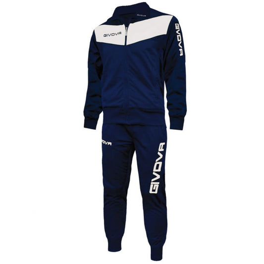 Tracksuit Givova Visa navy blue white 0403 Clothing/Football/Mężczyźni/Joma Givova