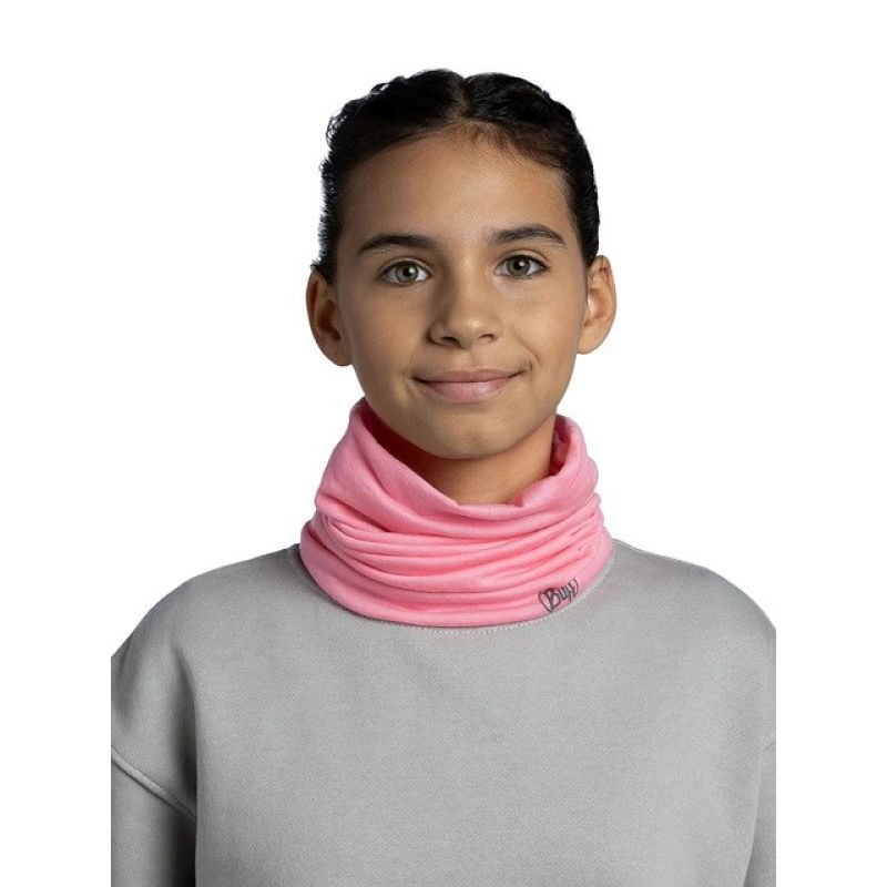 Children's bandana BUFF MERINO LIGHTWEIGHT SOLID ROSE PINK Odzież militarna/Chusty, arafatki, kominy Your Sports Performance