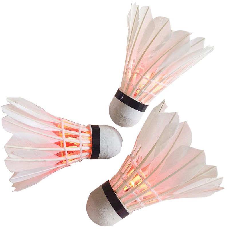 ENERO LED FEATHER BADMINTON SHUTTLE 3 PCS Sport/Sporty Rakietowe/Badminton/Lotki Your Sports Performance