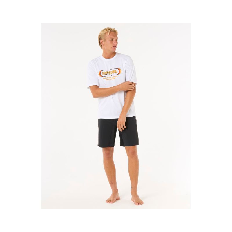 RIP CURL Icons Of Surf UPF S/S Lycra white