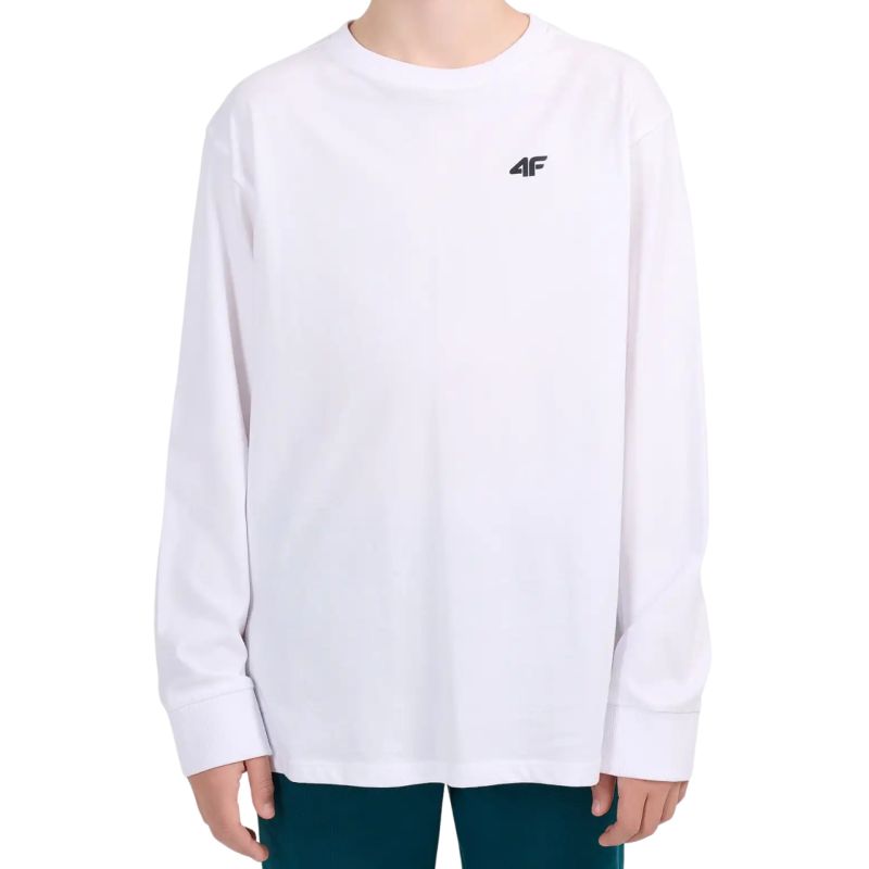 4F Boys’ Long-Sleeve T-Shirt M655 White 4FJWMM00TLONM655 10S