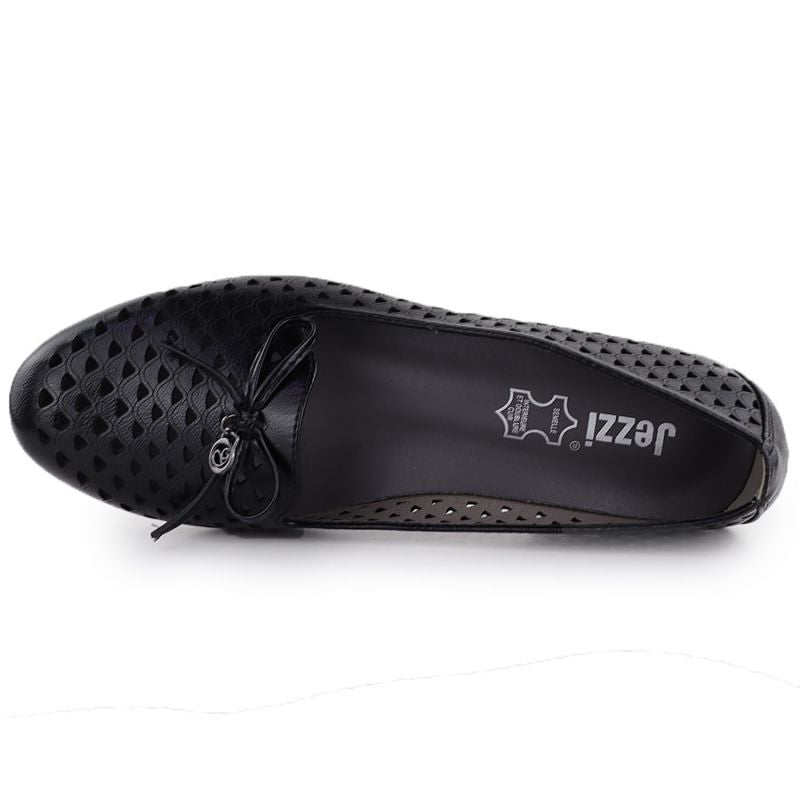 Women's openwork lords shoes black Jezzi 222-5 To be categorized Your Sports Performance
