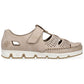 Rieker W RKR651 beige leather openwork shoes with velcro Footwear/Lifestyle/Rieker Your Sports Performance