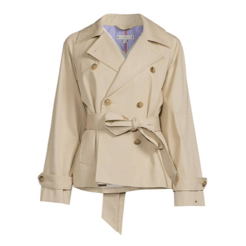 Tommy Hilfiger Cotton Trench Coat W WW0WW38430 Clothing/Lifestyle/Tommy Hilfiger Tommy Hilfiger