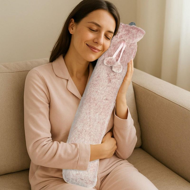 RUBBER HOT WATER BOTTLE IN ALPINA COVER 2L PINK Home and Garden/Equipment Your Sports Performance