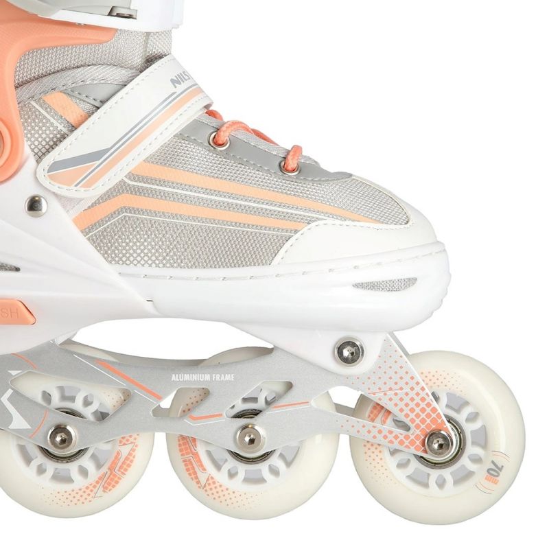 NILS Extreme NH18190 2in1 inline skates, white and pink, size S (29-33), with replaceable hockey blade Import z Action/Skating/Rolki, wrotki Your Sports Performance