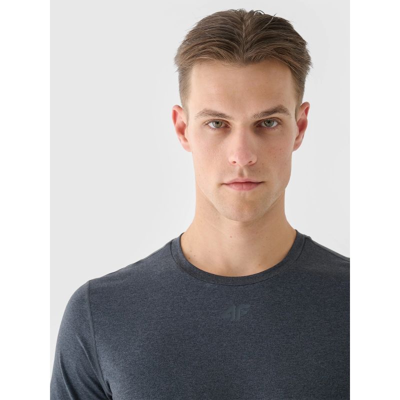 Men's quick-drying regular training T-shirt 4F 4FWAW24TFTSM1003-22M 4f
