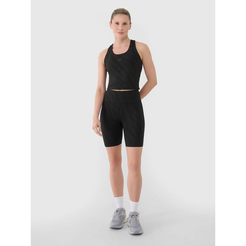Women's quick-drying training crop top 4F 4FWSS25TFSLF413-20S *Kategoria tymczasowa Your Sports Performance