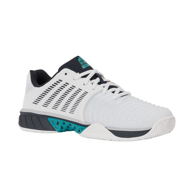 K-Swiss EXPRSLIGHT3 HB PADEL WHITE/CARBON/BALTIC-M (08900-148-M)