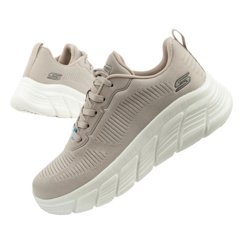 Skechers Bobs B Flex women's sneakers, fashionable beige Skechers