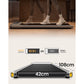 Urevo U1 Smart Walkingpad Treadmill + TUCKANO Electrically Adjustable Desk Black/Walnut In preparation Your Sports Performance