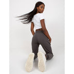 Dark gray melange basic jogger sweatpants (B-005.05) In preparation Your Sports Performance