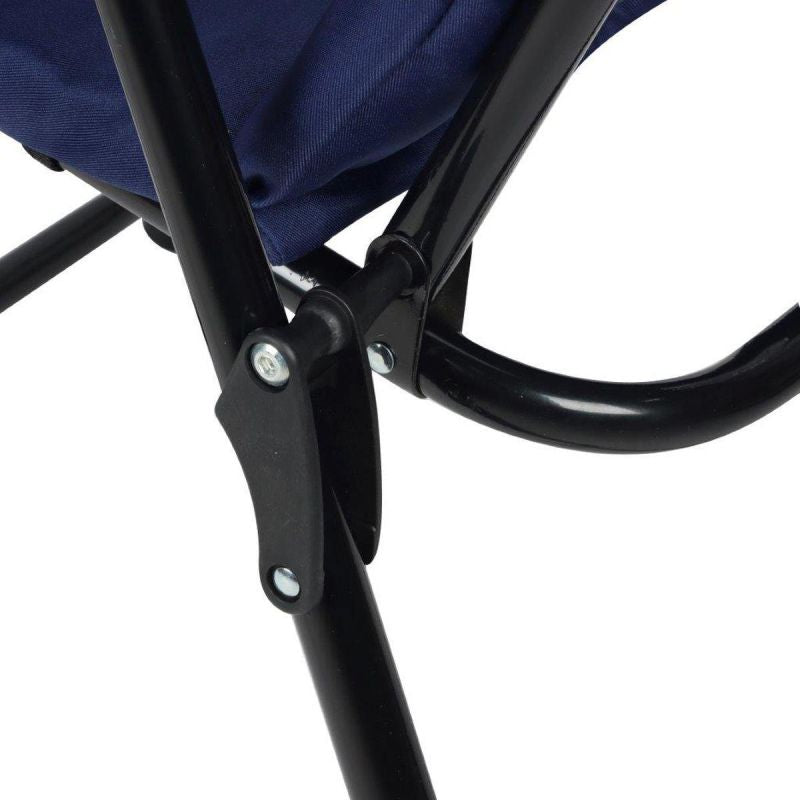 FOLDING GARDEN CHAIR 59X66X45/90CM WITH NAVY BLUE CUSHION Home and Garden/Garden Your Sports Performance
