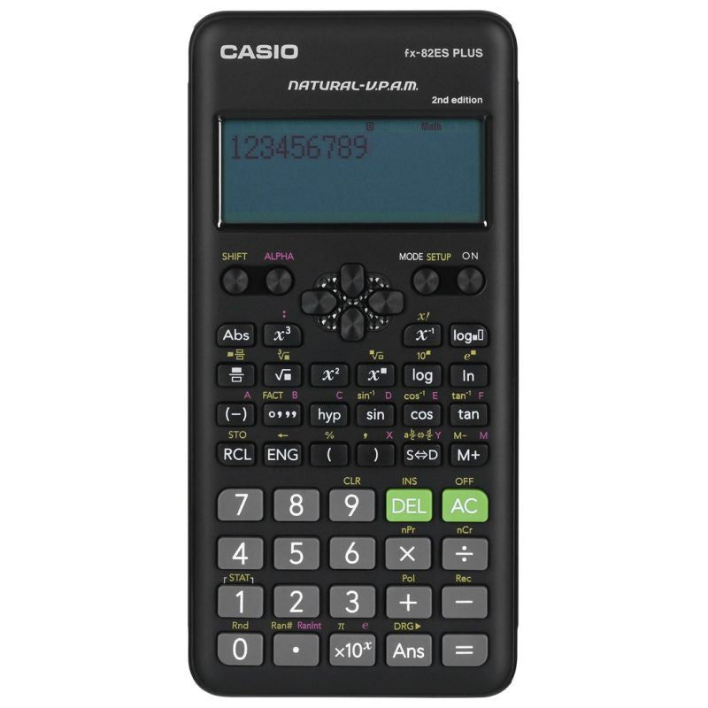 CASIO FX-82ESPLUS-2 SCIENTIFIC CALCULATOR, 252 FUNCTIONS, 77X162MM, BLACK BOX In preparation Your Sports Performance
