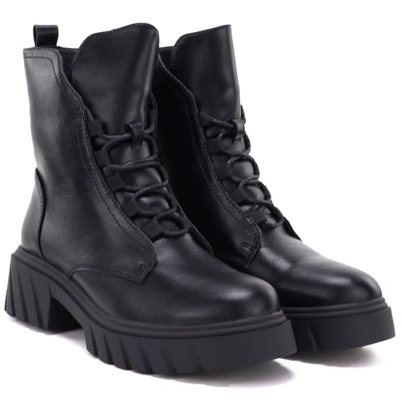 Women’s Black Block-Heel and Platform Ankle Boots Jezzi MR2502-9