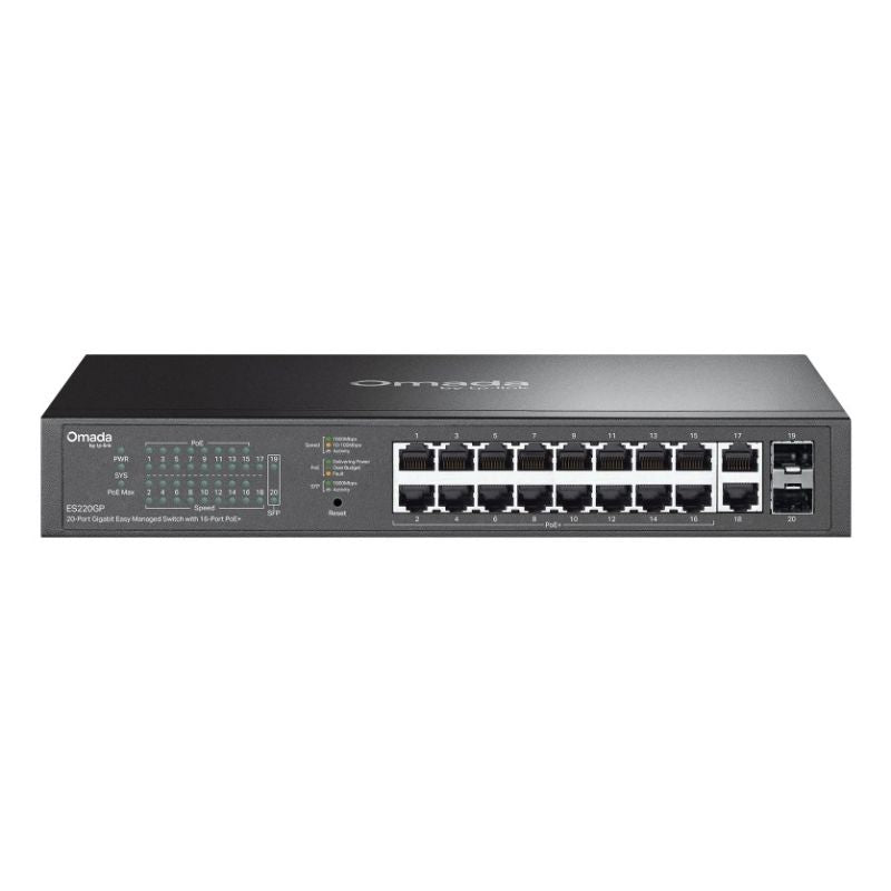 Switch TP-LINK ES220GP Omada Easy Managed Komunikacja i łączność/Switch-e Your Sports Performance