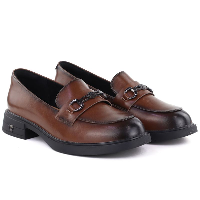 Women's brown leather lords shoes Vinceza 39991 To be categorized Your Sports Performance