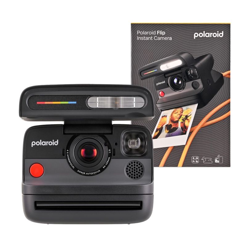 Polaroid Flip Instant Camera, Black Aparaty/Aparaty natychmiastowe Your Sports Performance