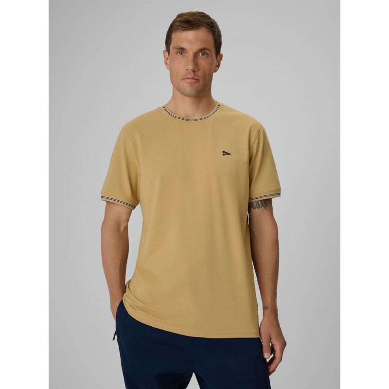 Men's regular plain T-shirt 4F 4FRSS26TTSHM3997-83S