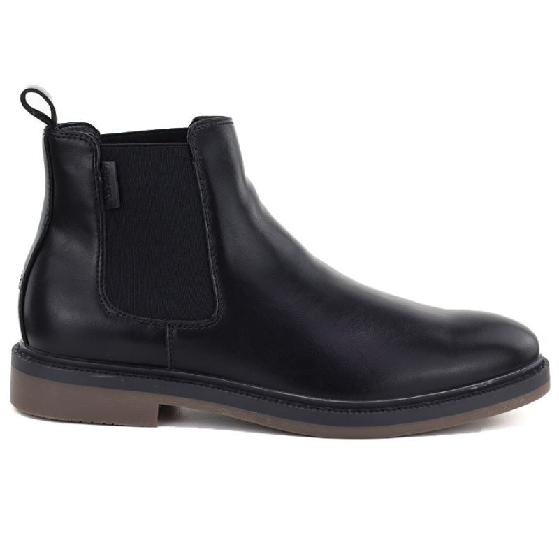 Men's leather Chelsea boots, unlined, black, Big Star UU174280