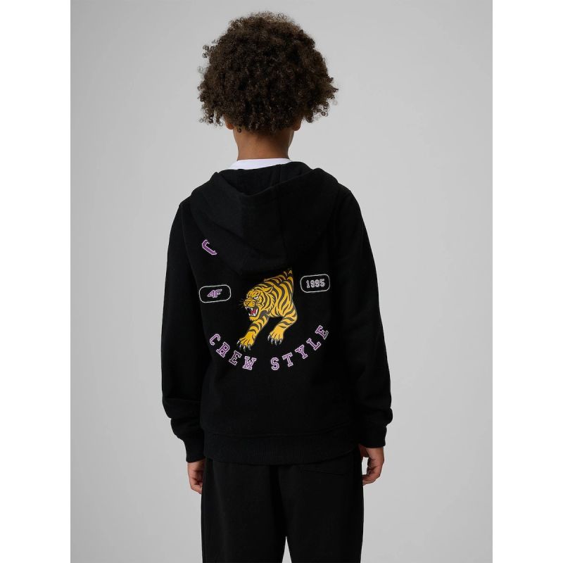 Boys' Regular-Fit Hooded Sweatshirt Jacket 4F 4FJRAW26TSWSM3195-20S