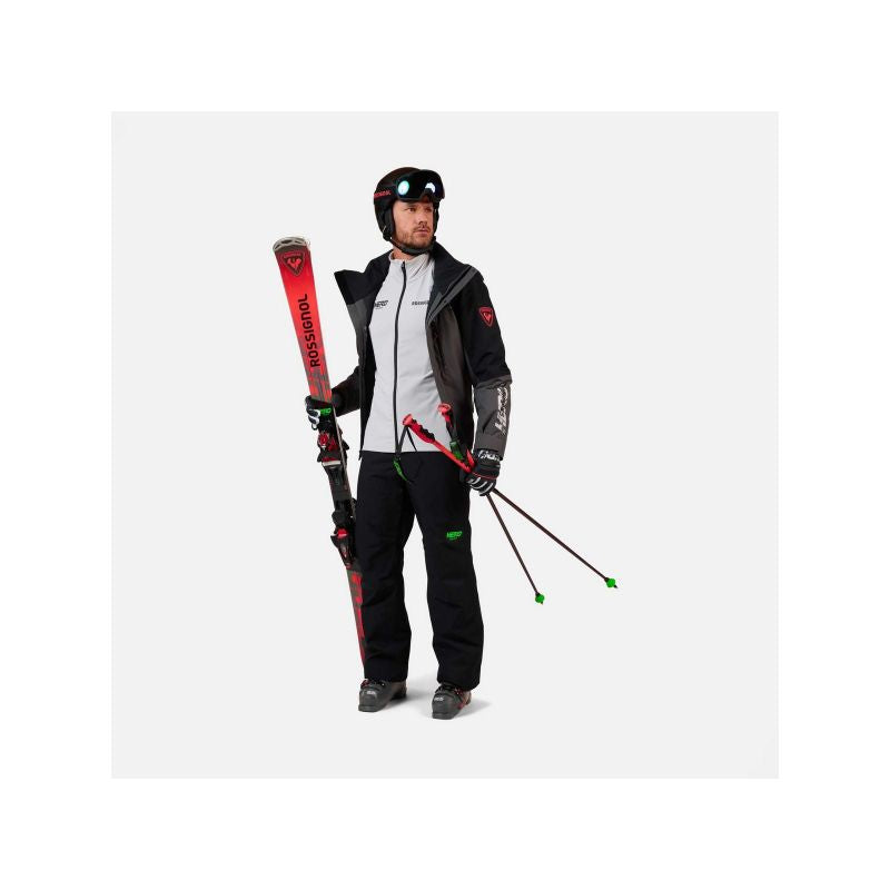 ROSSIGNOL Men's Hero Mid Layer Stretch Jkt Sweatshirt Gray