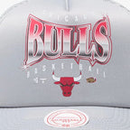 Mitchell & Ness NBA Chicago Bulls Glow Up Trucker Gray Cap - HHSSINTL1436-CBUGREY Odzież/Czapki/Czapki z daszkiem Your Sports Performance