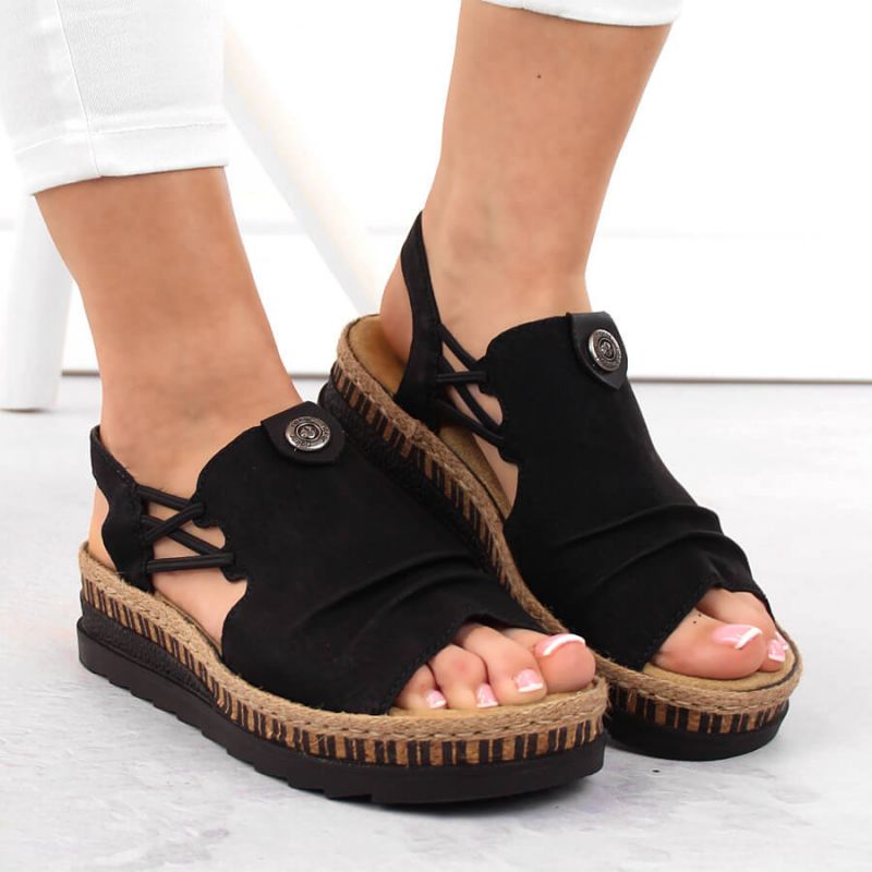 Comfortable Rieker W RKR677 black sandals Footwear/Lifestyle/Rieker Your Sports Performance