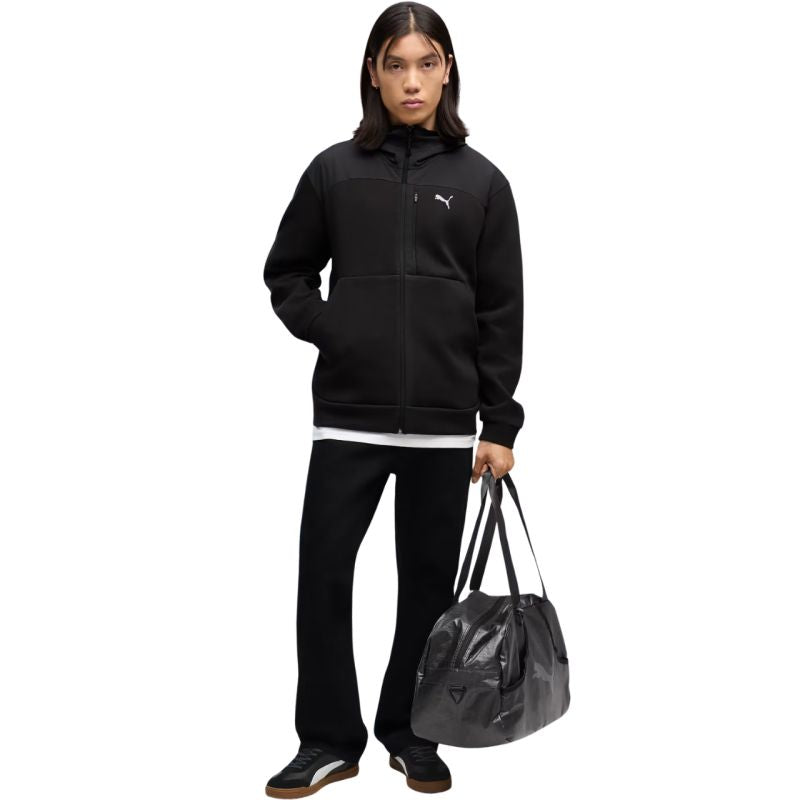Men's Puma Tech Material Mix Hoodie, black 694490 01