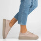 Women's leather shoes, sneakers, beige, Filippo DP7502/26 Filippo