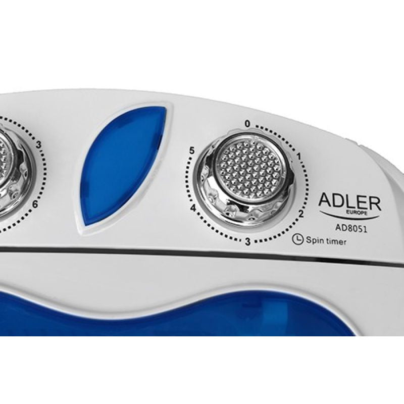 Adler AD 8051 travel washing machine (1000 rpm; 3 kg; 370 mm; blue) AGD - Produkty/Pralki wolnostojące Your Sports Performance