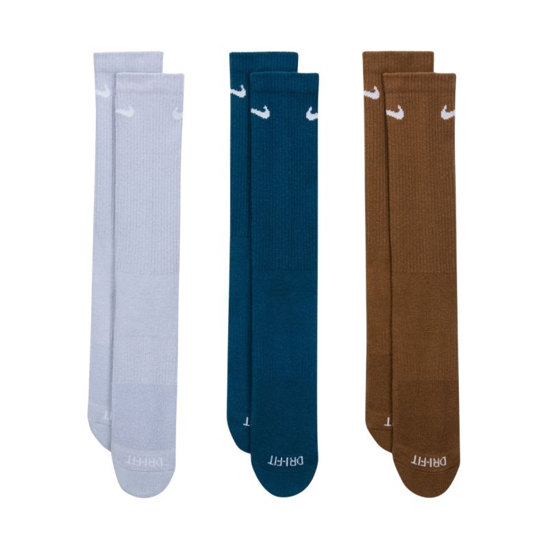 Nike Everyday Plus Cushioned Socks 3 Pairs Purple, Blue, Brown SX6888 970 In preparation Nike