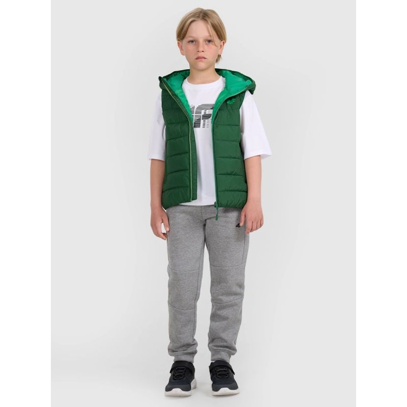 Boy's down vest with synthetic filling 4F 4FJRAW25TVJAM324-41S 4f
