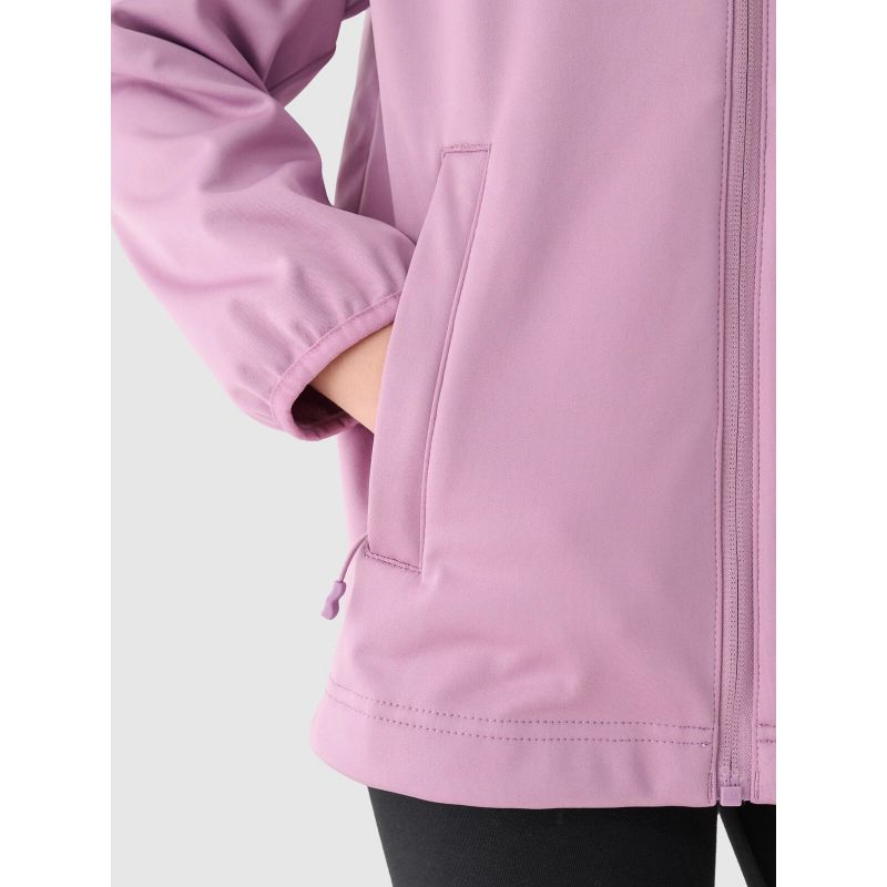 Windproof softshell jacket with neodry 5000 membrane for girls 4F Junior 4FJWAW24TSOFF261-54S *Kategoria tymczasowa Your Sports Performance